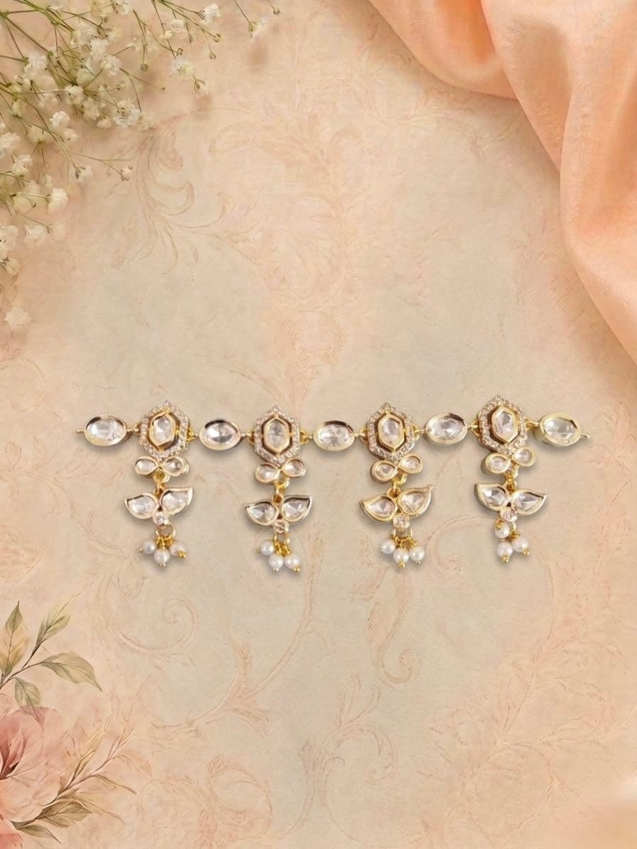 💫Kundan Moissanite Kamar Band💫