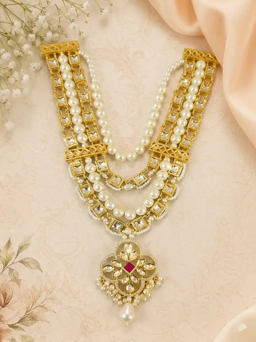 Royal Kundan Moti Mala